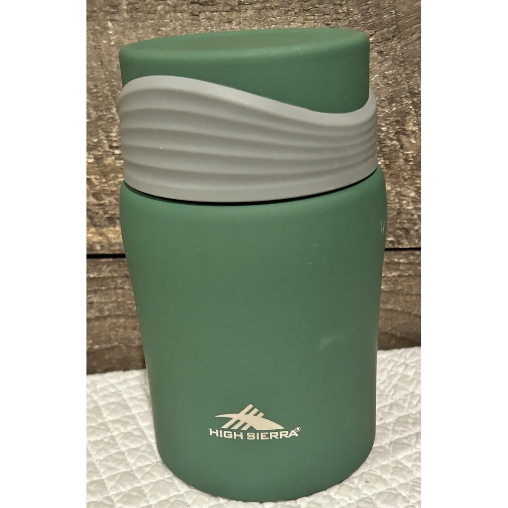 High Sierra 1 Green Stainless Steel Food Jar with Metal Spoon, 24‎ Oz.